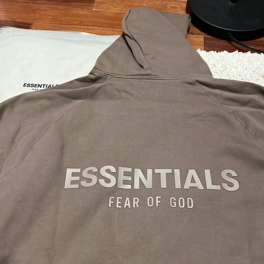 FOG Essentials Harvest Pullover Hoodie Sz L - back logo - Picture 1 of 12